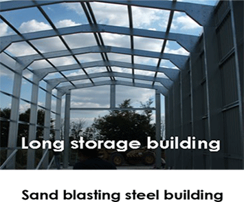 Sand Blasting Steel Buildings
